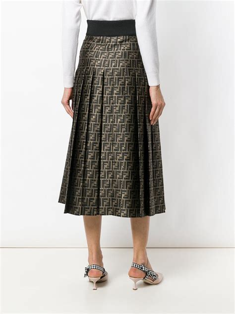 fendi skirt pleated